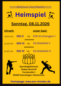 Kegeln 5. Spieltag